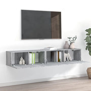 Set Mobili Porta TV 2 pz Grigio Sonoma in Legno Multistrato 3120282