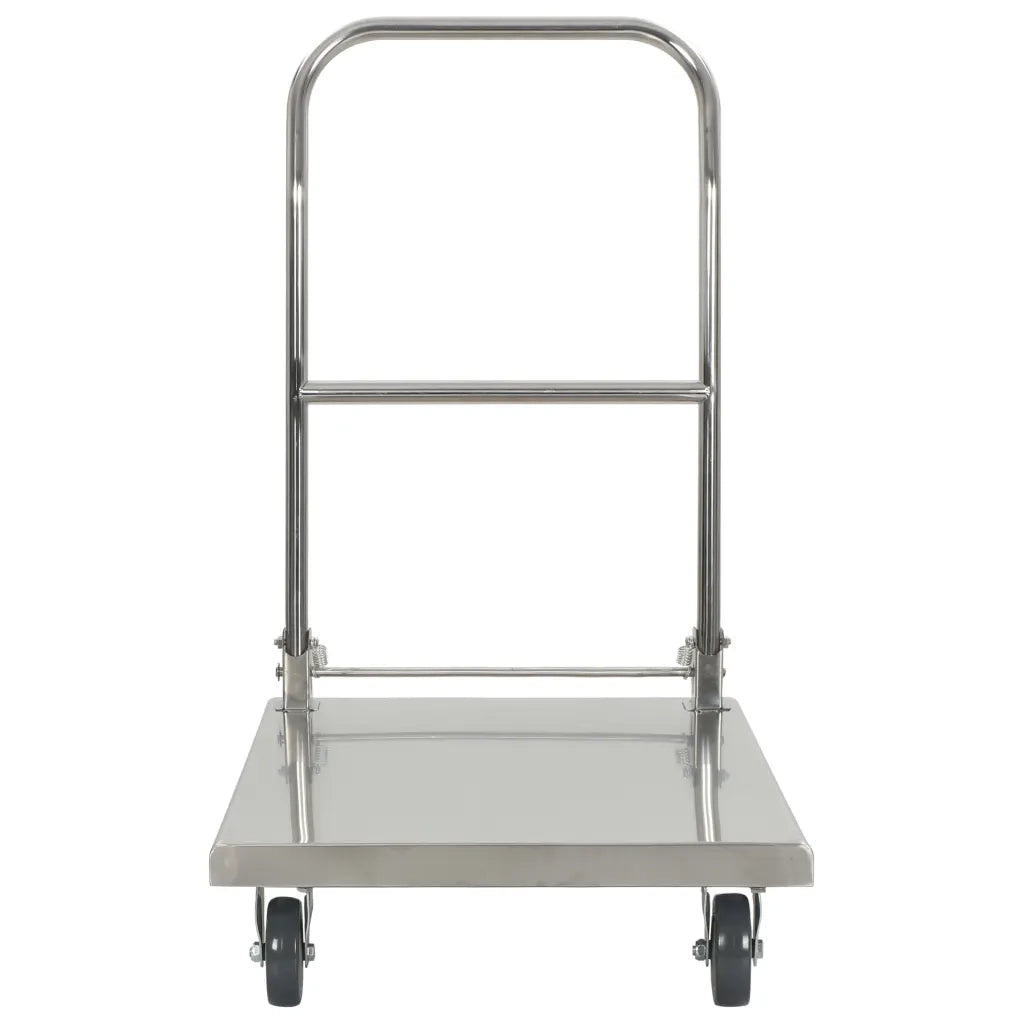 Carrello di Trasporto Argento 82x53x86 cm Acciaio Inossidabile 50919