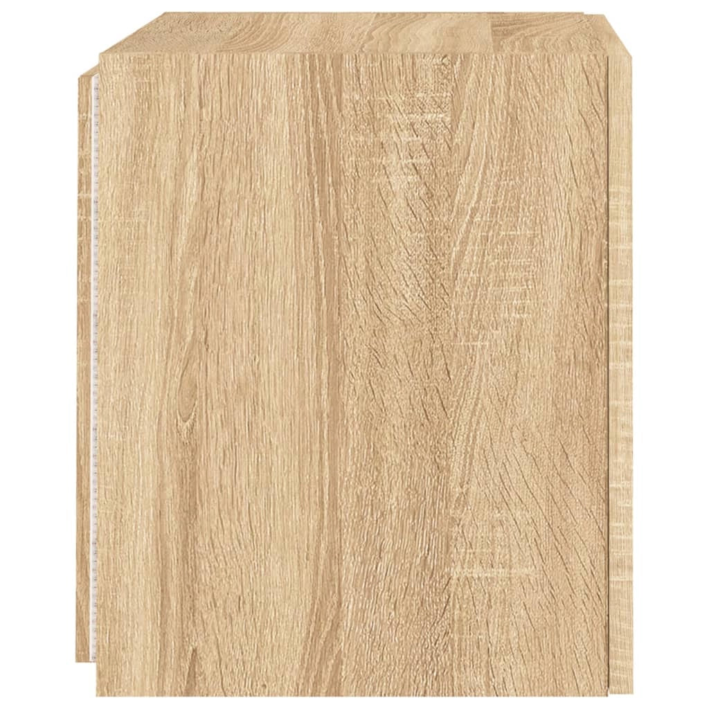 Mobile TV multimediale mensola TV credenza mobile TV sala da pranzo soggiorno parete attrezzata per camera da letto con luci LED rovere Sonoma 40,5 x 35 x 40 cm marrone 02_0028015