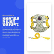 Harnas per Piccoli/Cani di Medea Taglia - Strisce Riflettenti - Kit di Montaggio - Materiale di Alta Qualità Poliestere/Cotone - Sistema di Chiusura Sicuro