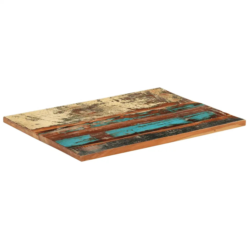 Piano Tavolo Rettangolare 60x80 cm 25-27 mm Legno di Recupero cod mxl 62482