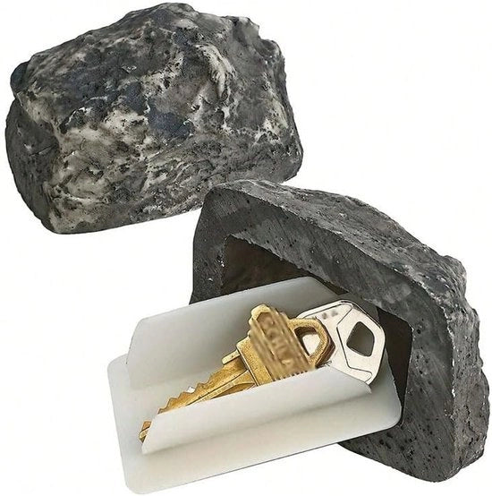 Dispositivo di occultamento chiave - cassaforte auto all'aperto - modello impermeabile per nascondere la chiave fuori dall'auto - idoneo per l'archiviazione delle chiavi durante la guida, campeggio o escursione - set da 2 pezzi