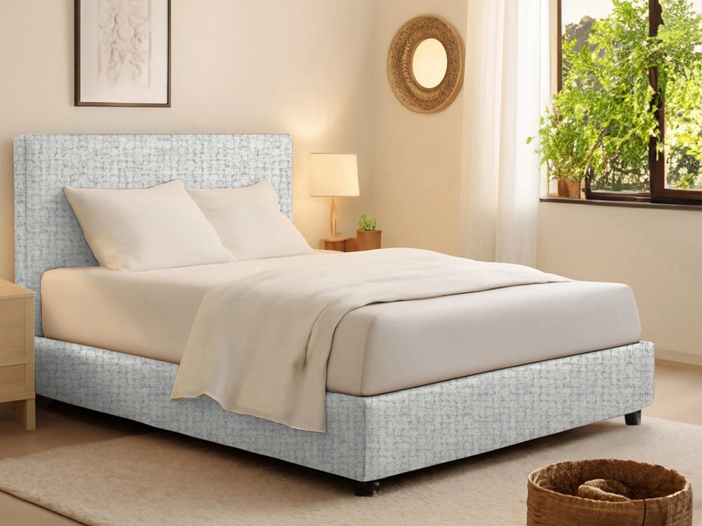 Bracknell, Letto Singolo Sfoderabile Made in Italy, Grigio Chiaro