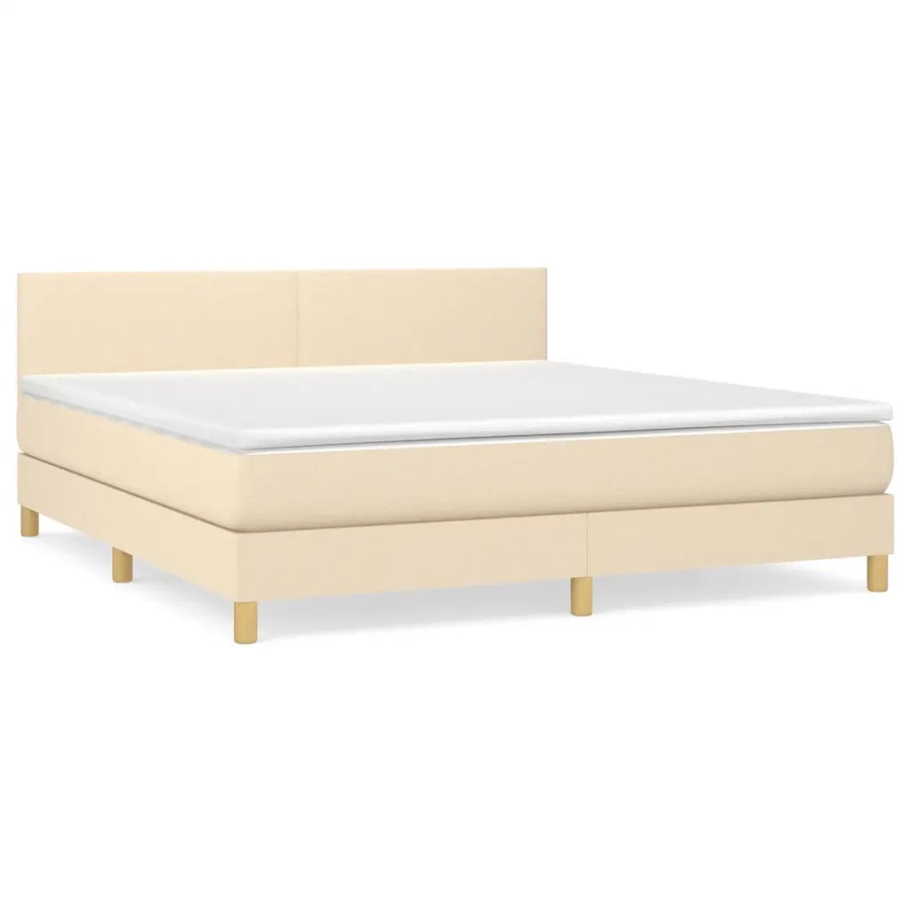 Giroletto a Molle con Materasso Crema 180x200 cm in Tessutocod mxl 75535