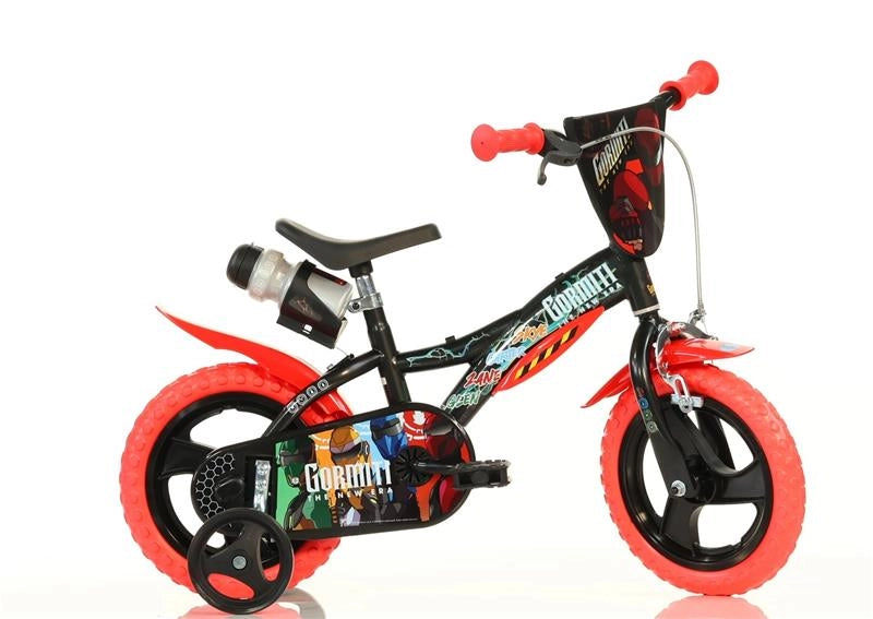 BICICLETTA 14 POLLICI BICI DA BAMBINO CON ROTELLE GORMITI ALTEZZA TRA 95 -115 CM