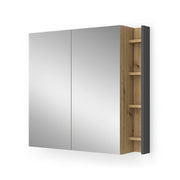 Vicco Specchio contenitore bagno Artigiano 80 x 75 cm con ripiani