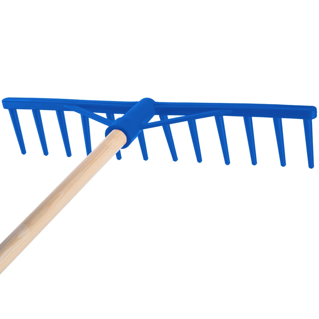 Rastrello KADAX per foglie, erba, fieno, giardino, manico in legno, 154 cm, rastrello, 12 denti