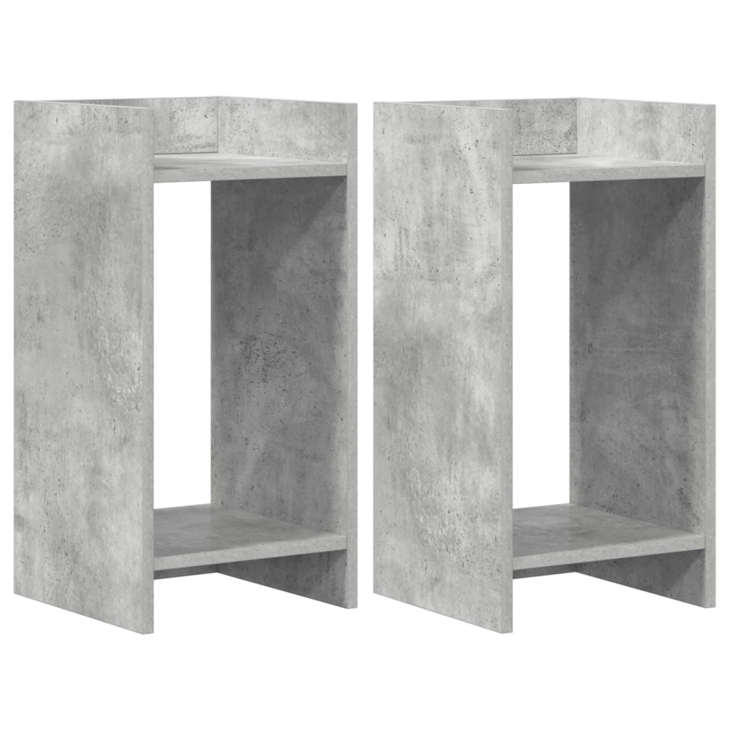 Supporto per piante 2 pcs Grigio Cemento 30 x 30 x 60 cm 899601