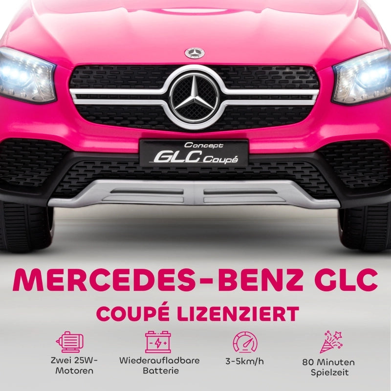 Macchina elettrica per bambini, auto per bambini 12V con telecomando, luci a LED, musica, 3 velocit¨¤, 3-6 anni, rosa