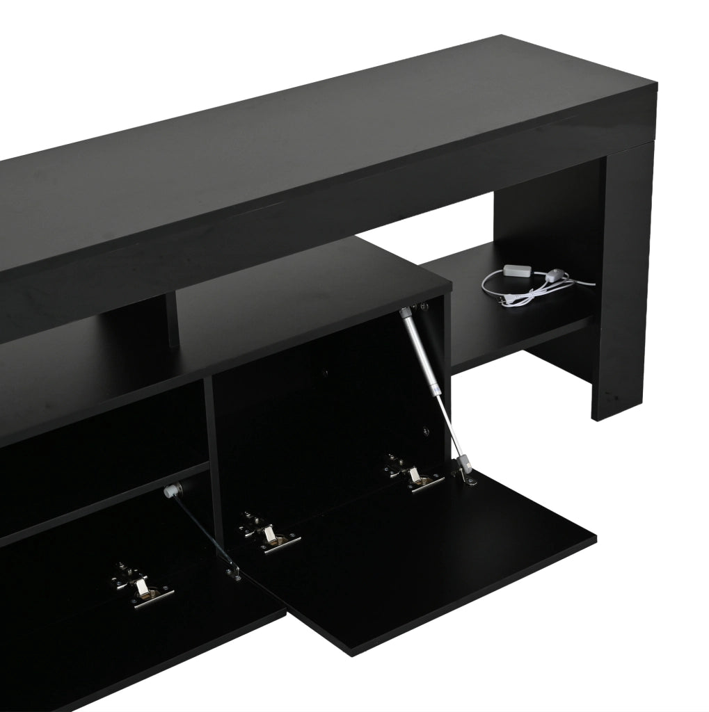 Mobile TV lucido con LED e ampio spazio contenitivo