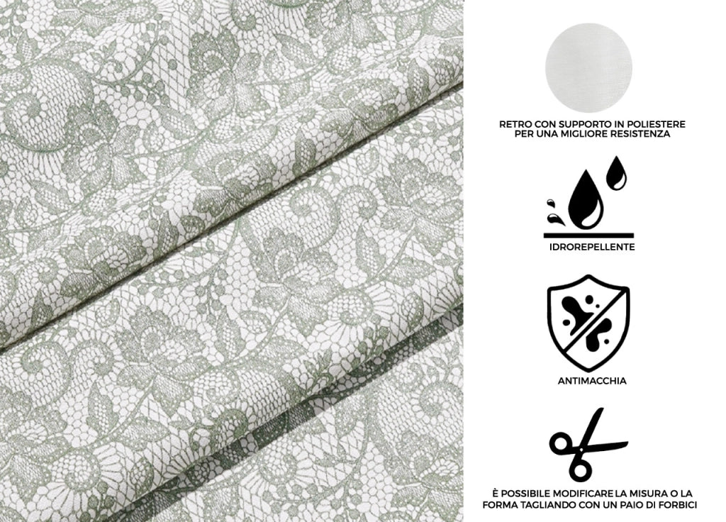 Tovaglia Antimacchia PVC Proteggi Tavolo Maniva Glitter D8 Floreale - 140x220 - D8 Floreale