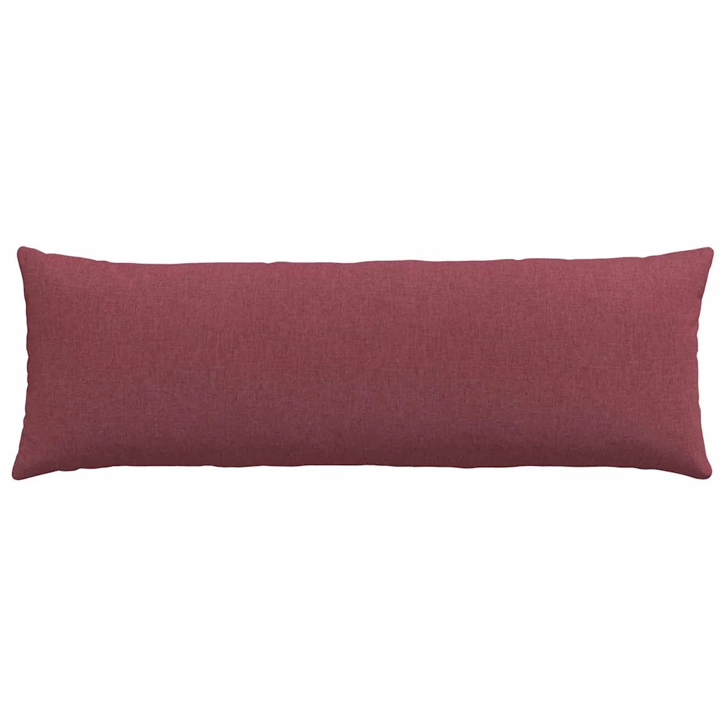 Cuscini da Divano 2 pz | Cuscini per sedie Rosso Vino 120 x 40 cm Tessuto