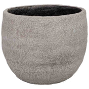 Vaso in fibra di vetro beige 34x34x28,5 cm
