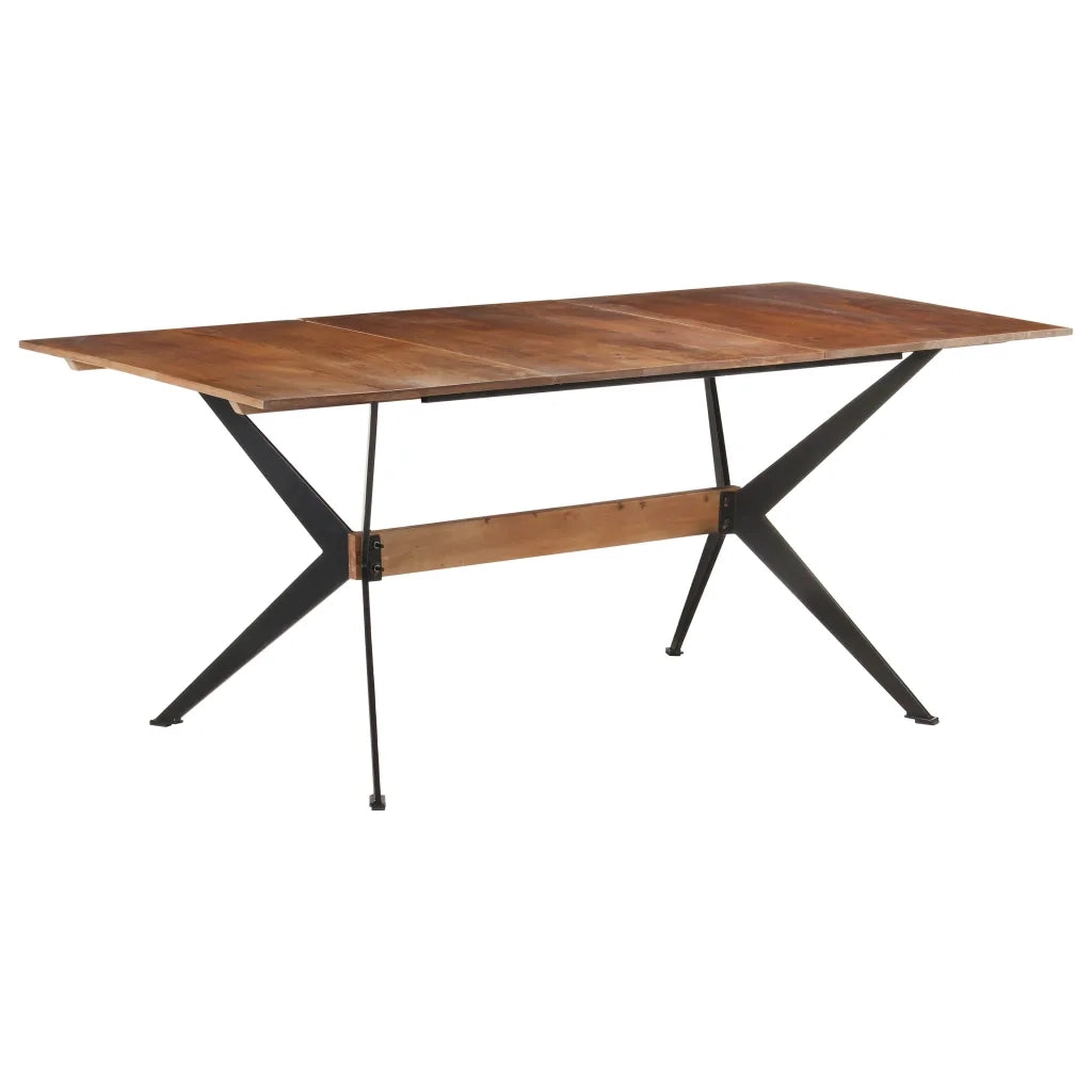 Tavolo da Pranzo 180x90x76 cm in Legno Massello di Mango 321689