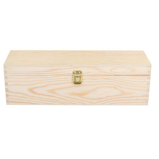 Cassetta portabottiglie vino legno naturale 1 bottiglia champagne cm 38x13xh12