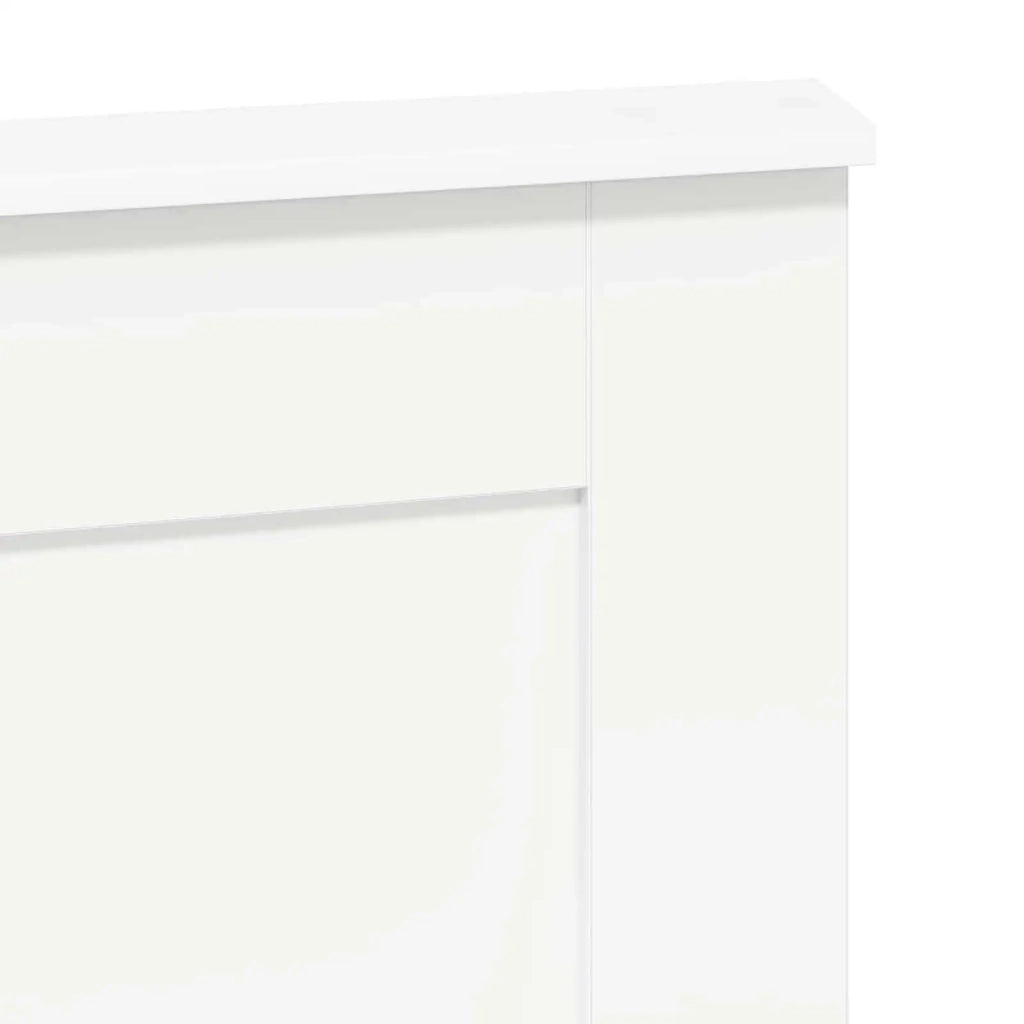 Testiera con testiera Bianco 120 cm Legno multistrato 887465