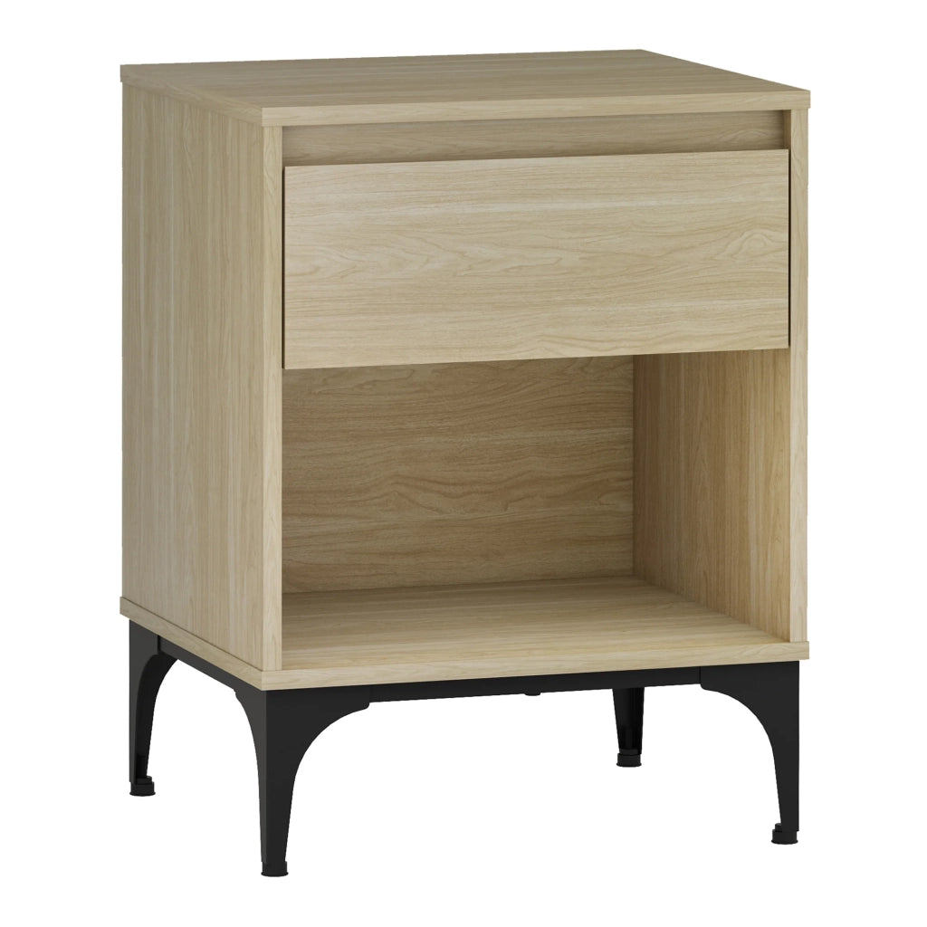 Tavolino laterale 62 x 46 x 40 cm effetto rovere chiaro 03_0010916