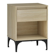 Tavolino laterale 62 x 46 x 40 cm effetto rovere chiaro 03_0010916