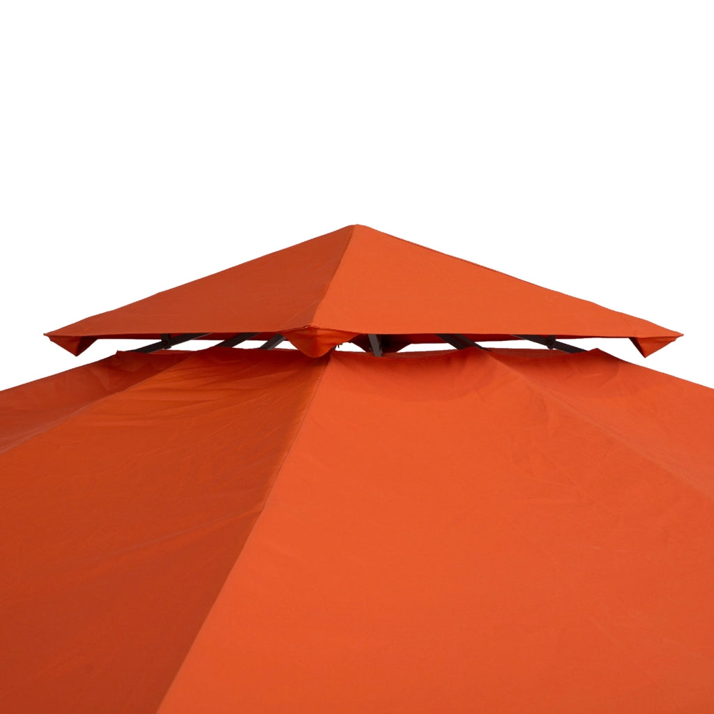 Telo di ricambio per padiglione da giardino 3 x 3 m, poliestere 180 g/m², rosso
