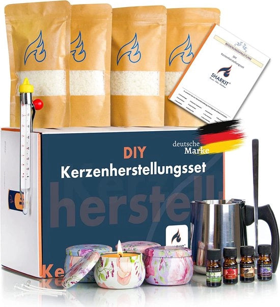 Kit per creare candele handmade - set per creare candele DIY - candele fai da te stesso set