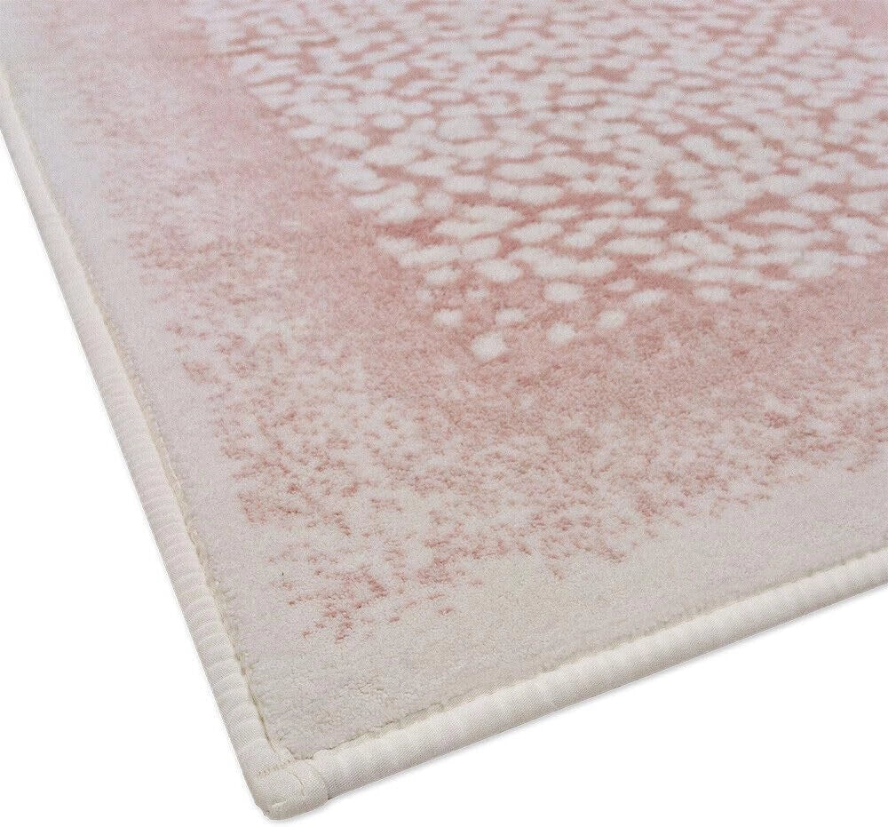 Tappeto Bagno Vintage Camera Scendiletto 60x100 Cm Morbido Cotone Assorbente Antiscivolo Rosa