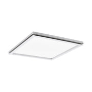 Plafoniera Minimal Lazaras Alluminio Bianco Luce Led Integrato 22W Ip20