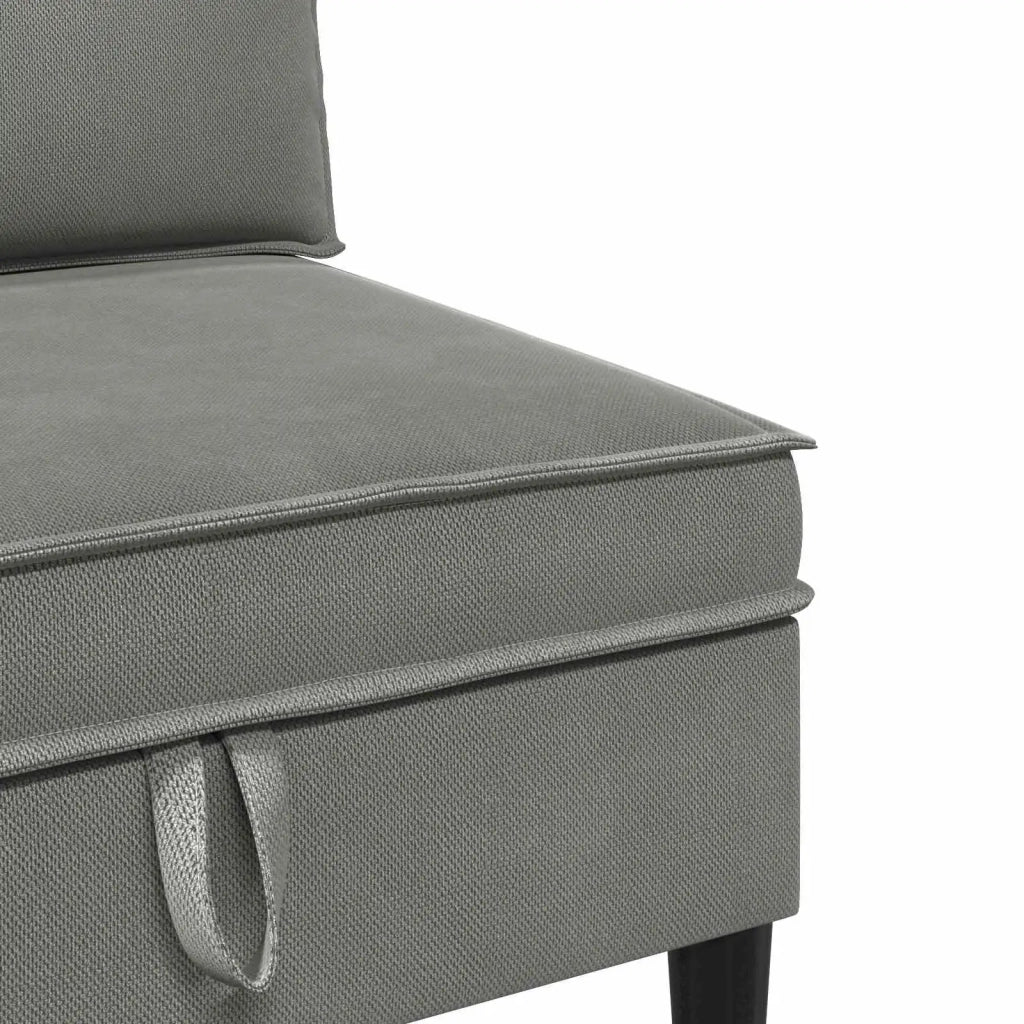 Set di mobili per il soggiorno 4 pcs Grigio scuro Tessuto 3413805