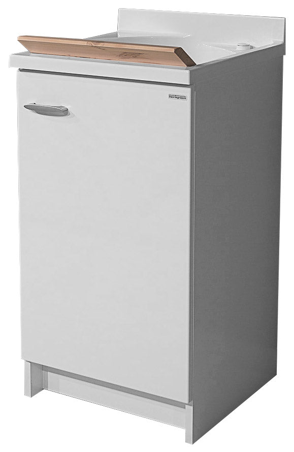 Mobile Lavatoio 45x50x85cm Anta Asse in Legno Montegrappa Marella Bianco Destra con Cesto