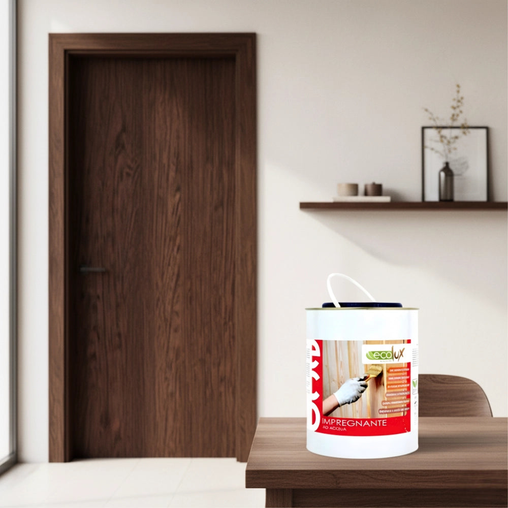 Ecolux impregnante fondo protettivo acrilico pigmentato wenge per legno *** formato 2.5 lt, confezione 1