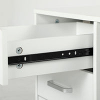 Cassettiera da Ufficio Schedario  con 3 Cassetti Serratura e Chiavi 60x40x56 cm Bianco