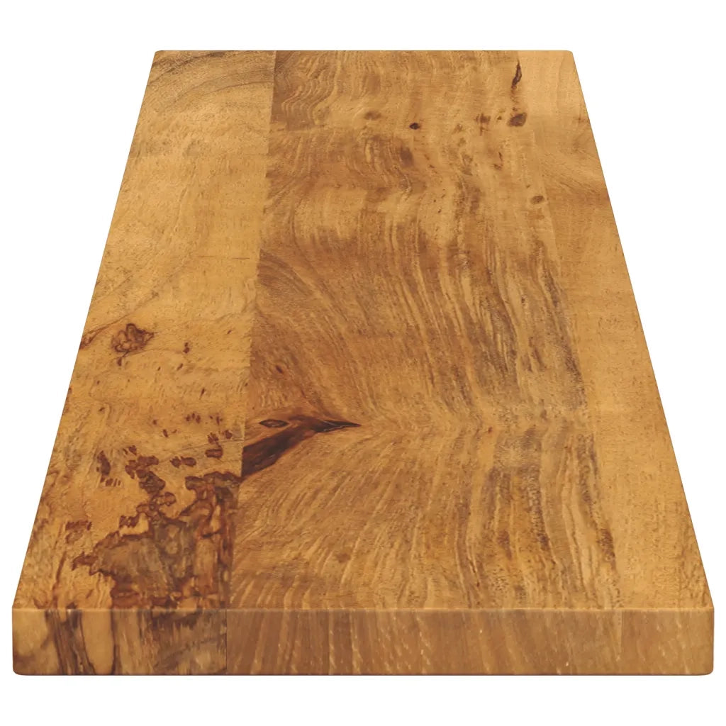 Piano per Tavolo 160x30x3,8cm Rettangolare Legno Massello Mango 371637