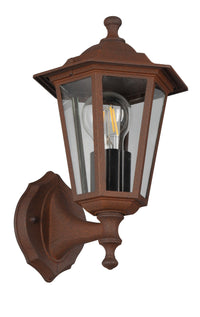 Applique da Esterno Attacco E27 in Alluminio Ruggine