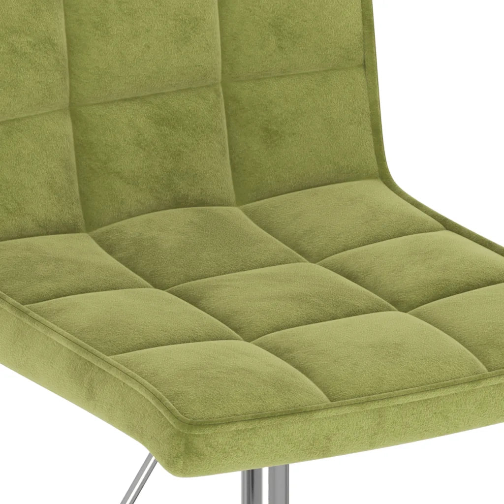 vidaXL Sedie da Pranzo Girevoli 6 pz Verde Chiaro in Velluto