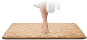 Tappeto bagno, beige, mattonella bagno facile da pulire, schiuma leggera, mattonella bagno estremamente assorbente, antiscivolo, tappeto bagno lavabile, bagno, mattonella doccia, 70 x 120 cm