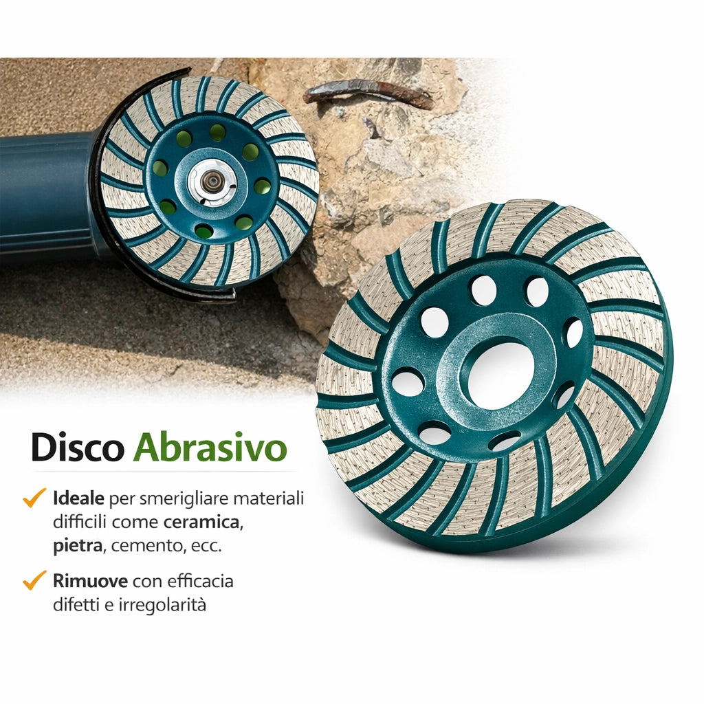 Disco Diamantato Per Smerigliatrice Disco Marmo Cemento Pietra Stretto 115 mm 0x