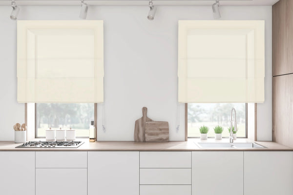 VIEWTEX Tenda pacchetto steccata Traslucida Toxa Ivory 150 x 250cm - Made in Europe - 5 anni di garanzia