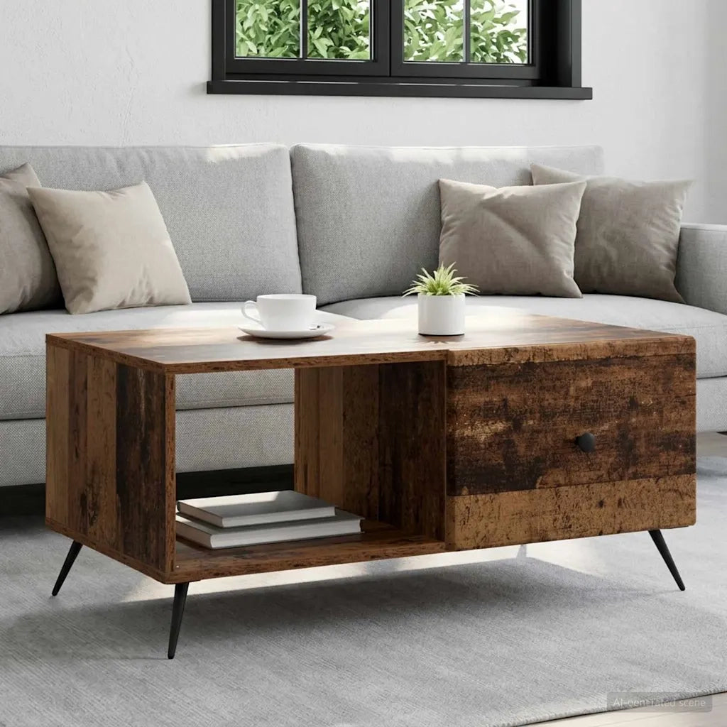 Tavolino da salotto Legno antico 90 x 50 x 40 cm 895653