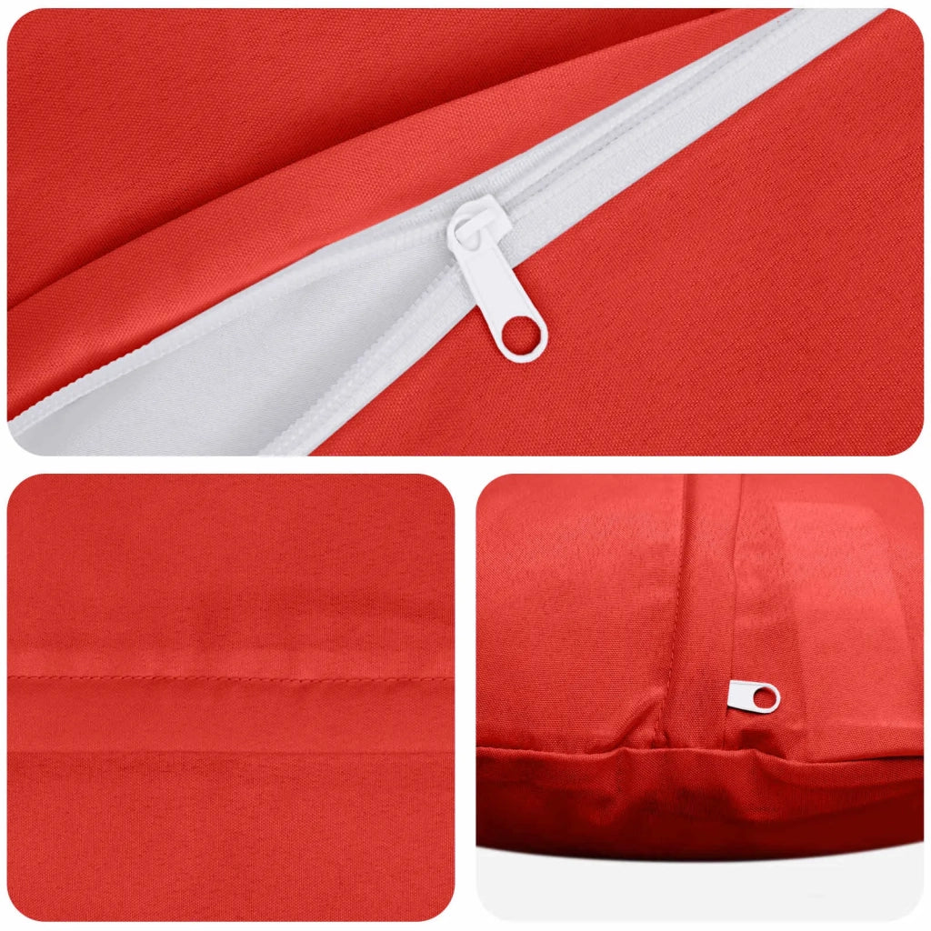 Federa 6 pcs HEERLEN Rosso Ø 60 cm Poliestere 923014