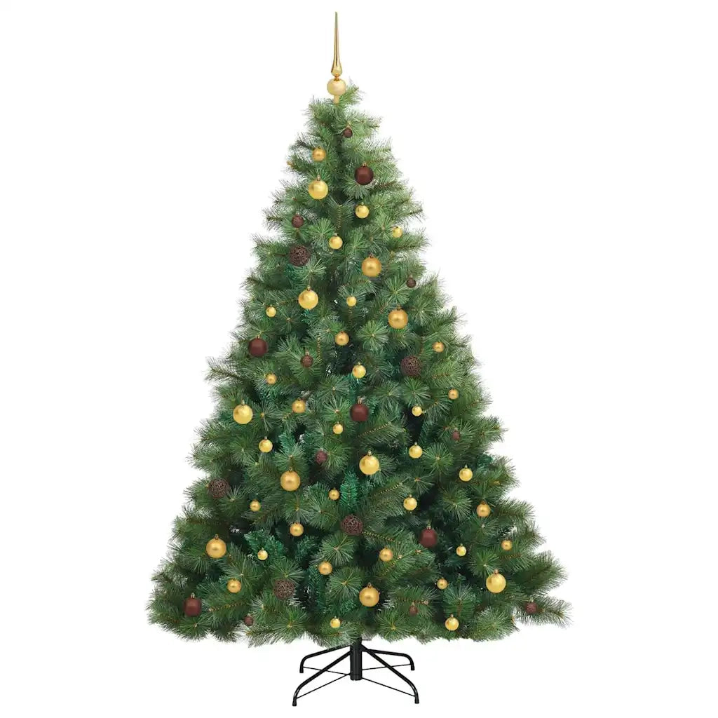 Albero di Natale artificiale con 300 LED Verde 210 cm PE e PVC 3397793