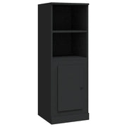 Credenza | Madia | Buffet da pranzo | Armadio da pranzo Nera 36x35,5x103,5 cm in Legno Multistrato