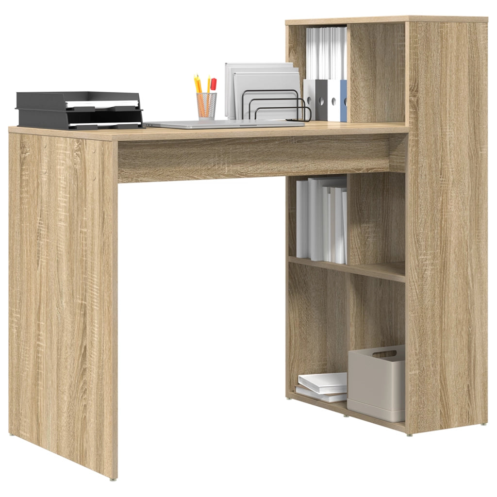 Scrivania per Computer Rovere Sonoma Legno ingegnerizzato Media