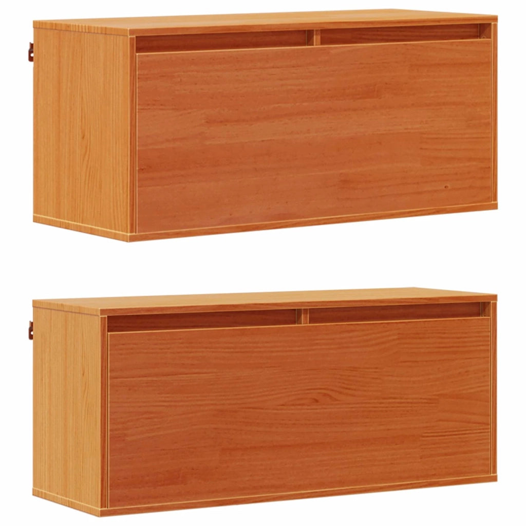 Armadietto a muro 2 pcs Marrone cerato 80 x 30 x 35 cm 869856