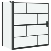 Schermo per Bagno e Doccia Nero e trasparente 116 x 68 x 128 cm CFW7734739
