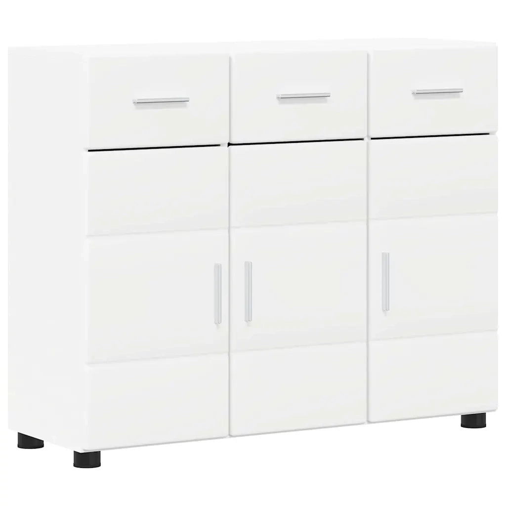 Credenza FLORIN Bianco 88,5 x 30,5 x 73 cm Legno multistrato