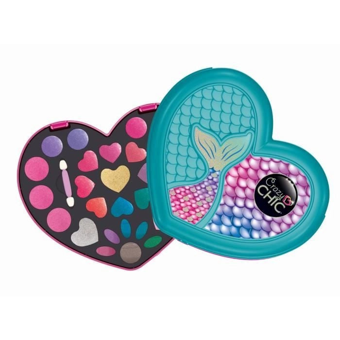 Clementoni - Crazy Chic - Sirene Makeup - Ombretti, lucidalabbra e applicatori - Dai 6 anni in su