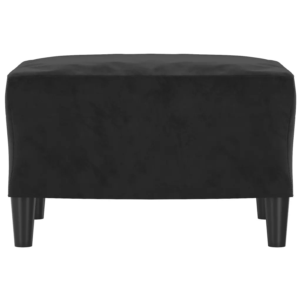 Poggiapiedi Nero 60x50x41 cm in Velluto 349298