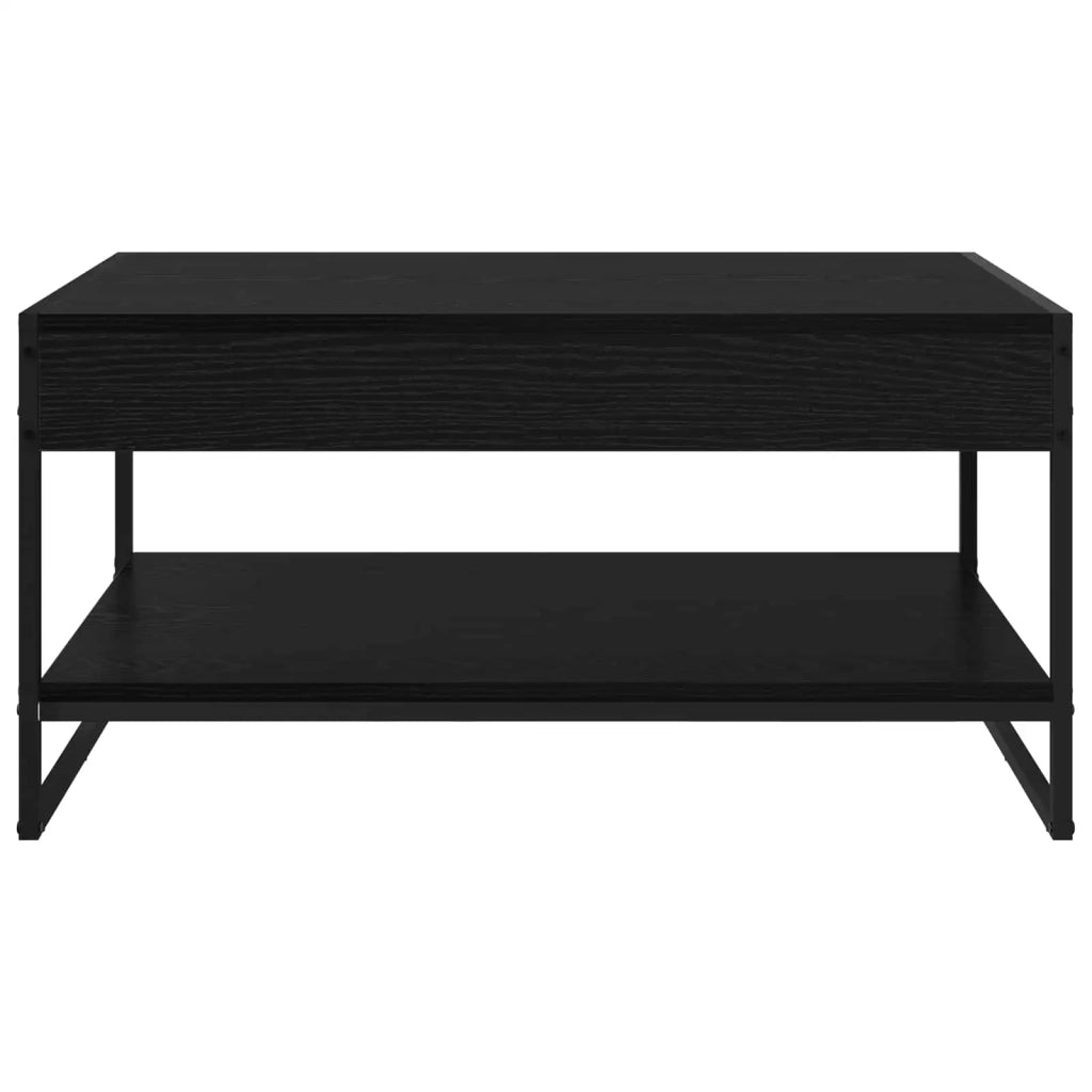 Tavolino da salotto Rovere Nero 80 x 50 x 40 cm