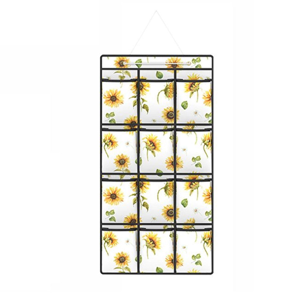 Trade Shop - Organizer A Sospensione Da Parete 12 Scomparti Tasche Porta Oggetti 40x90 Cm -