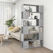 Libreria/Divisorio Stanza Grigio Cemento 100x24x188 cm 3082075