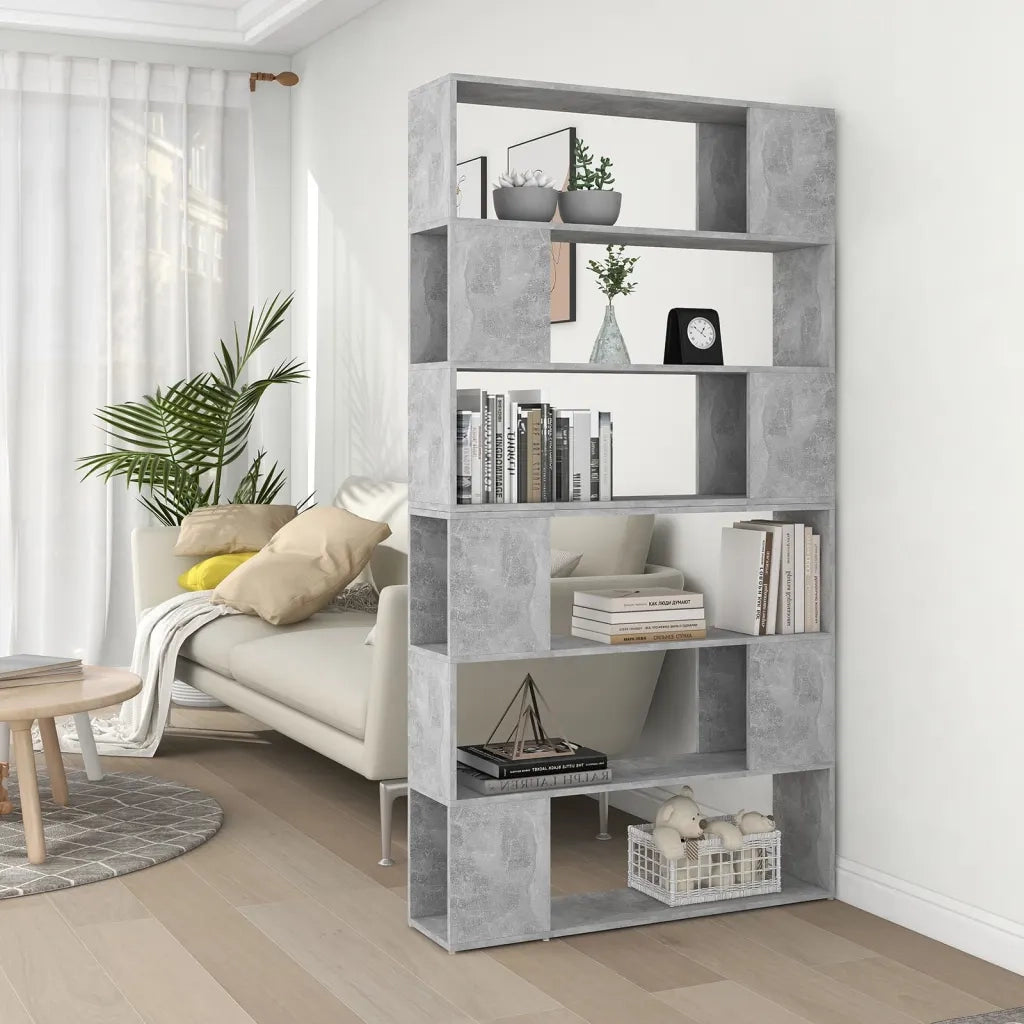 Libreria/Divisorio Stanza Grigio Cemento 100x24x188 cm 3082075
